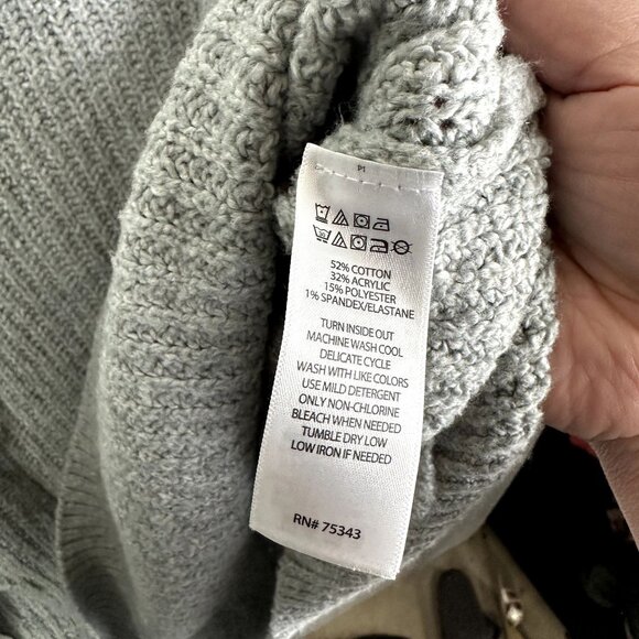 Rachel Zoe Gray Sweater Size XL Long sleeve - Picture 3 of 5